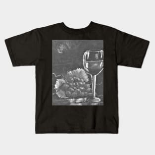 Wine and Grapes Kids T-Shirt